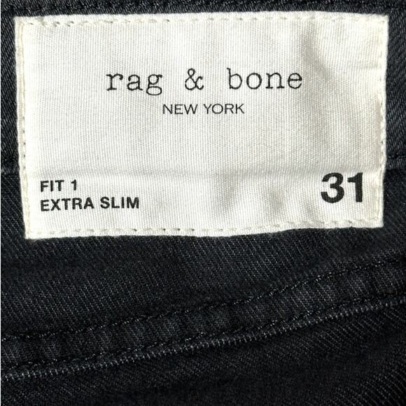 Rag & Bone Fit 1 Slim Men Jeans in Shelter Size 31 Low Rise Extra Slim Fit Urban - Picture 7 of 11